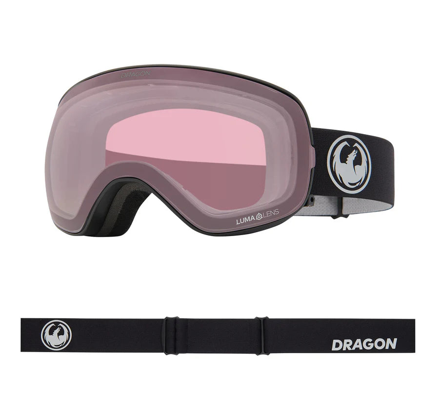 X2s - Nouveau Black-Lumalens Red Ionized & Lumalens Light Rose Lens