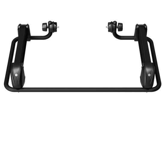 Accessory for 2nd floor tow-ball ski carrier