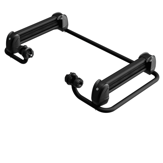 Accessory for 2nd floor tow-ball ski carrier