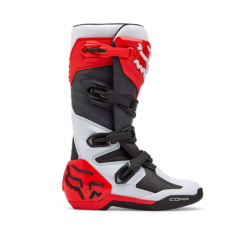 FOX - COMP BOOT - White/Florescent Red