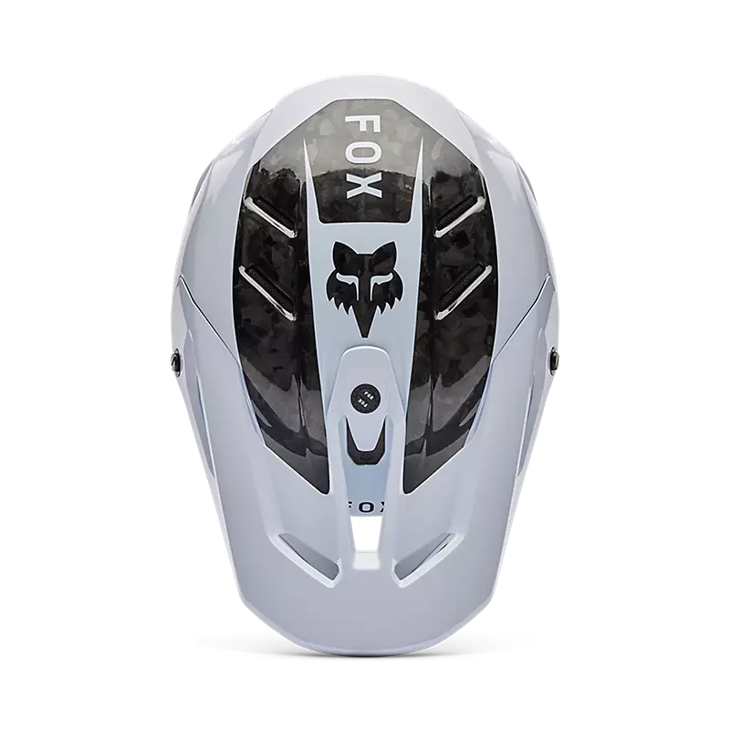 FOX - V3 RS FRACTURE CARBON HELMET - WHITE