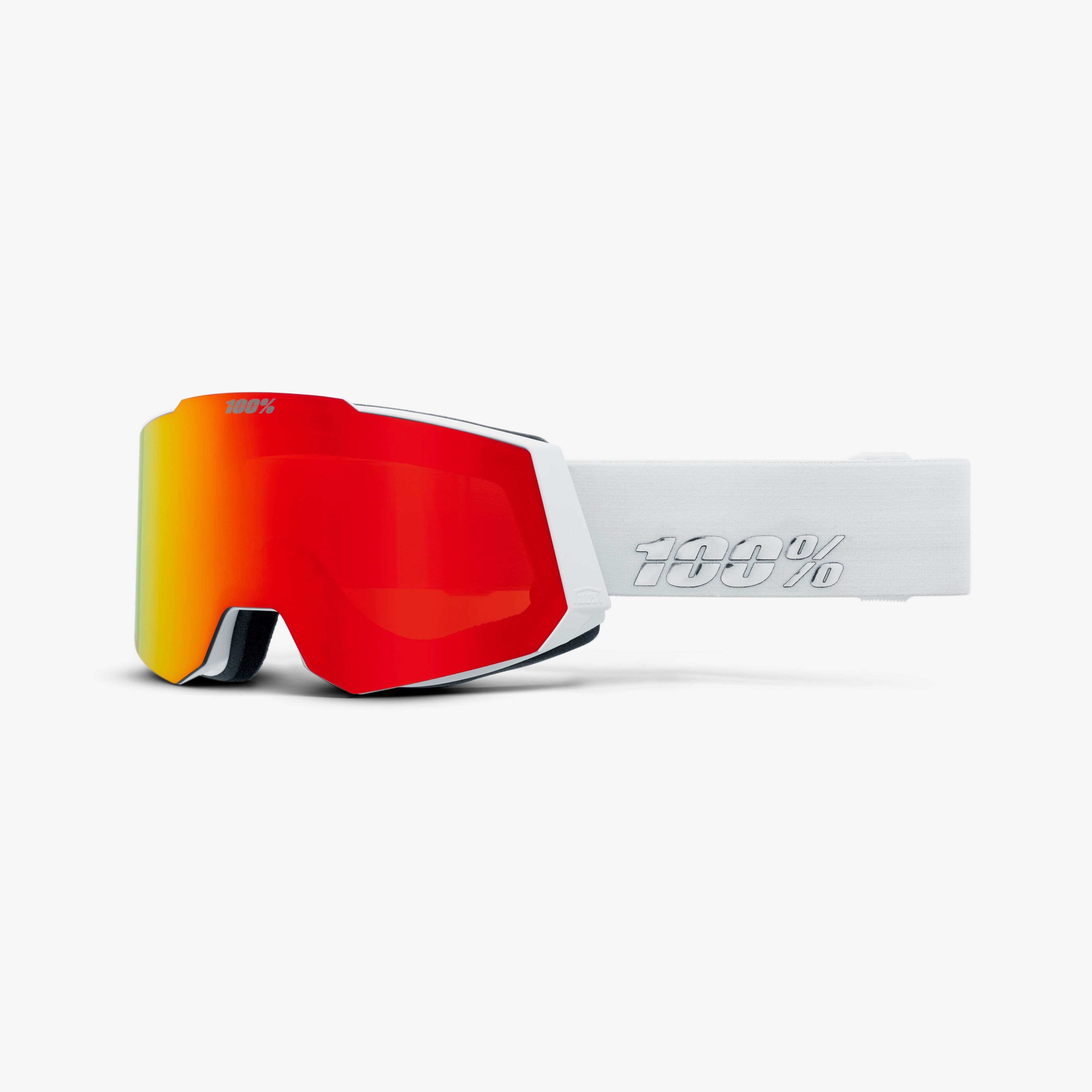 100% SNOWCRAFT Goggle White/HiPER® Red Mirror  VERÐ. 29.990.-40%