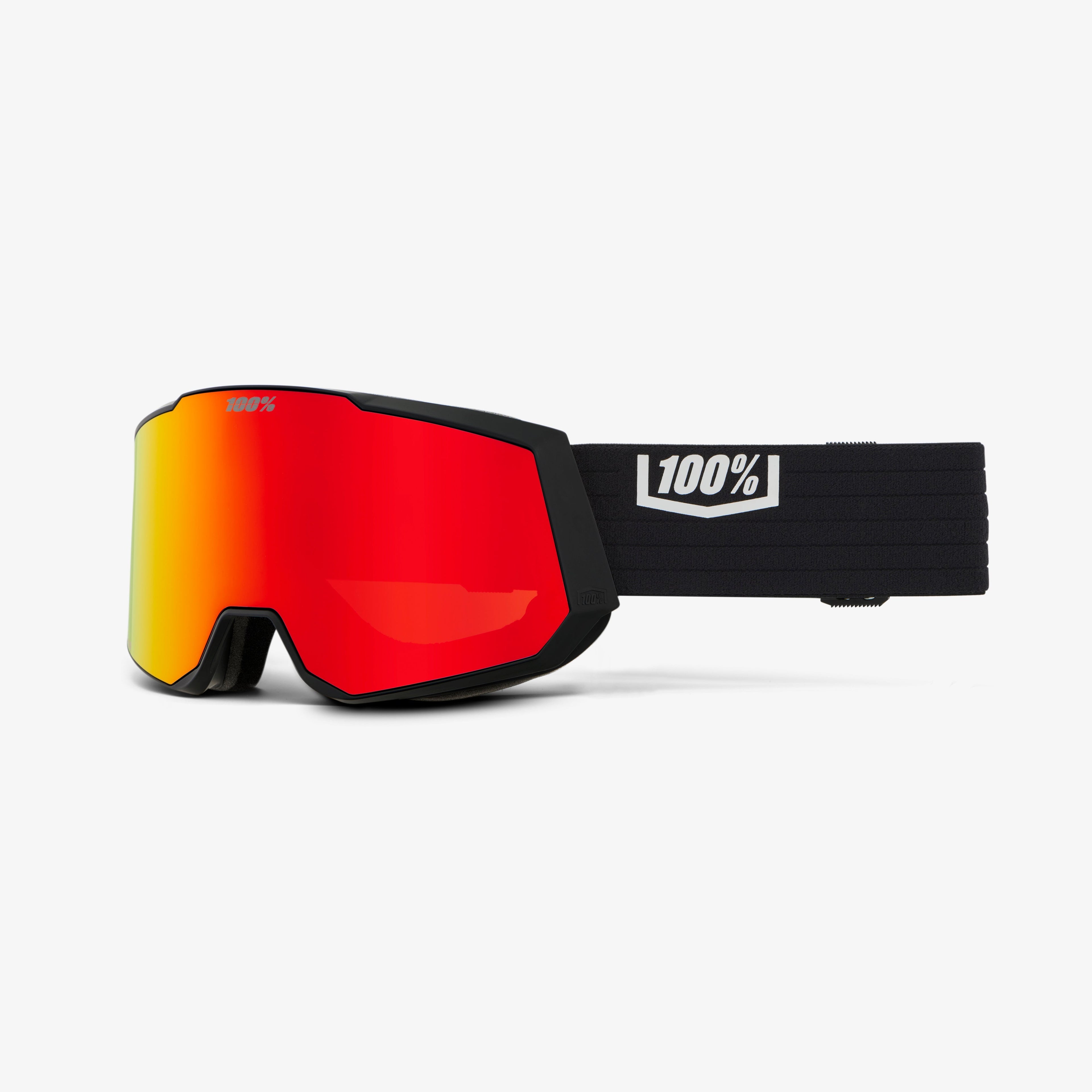 100% SNOWCRAFT XL Goggle Black/HiPER® Red Mirror   VERÐ.29.990.-40%
