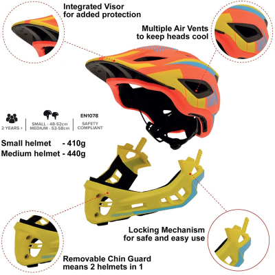 KIDDIMOTO - IKON Full Face Helmet